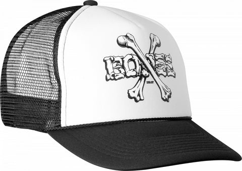 Powell Peralta Cross Bones Trucker Cap - Black/White