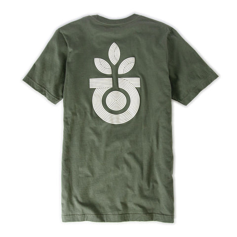 Habitat Lineage T-Shirt-Olive Green