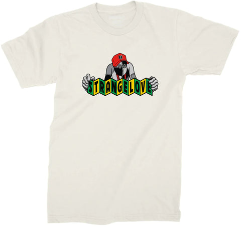 StrangeLove Skateboards Rag Doll Logo / Natural - Gray / T-Shirt