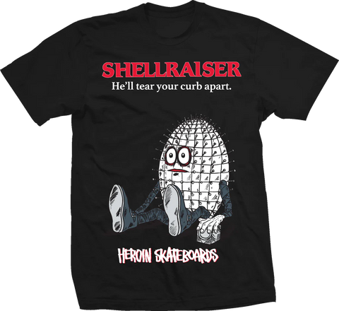 Heroin Skateboards Shellraiser Tee Black