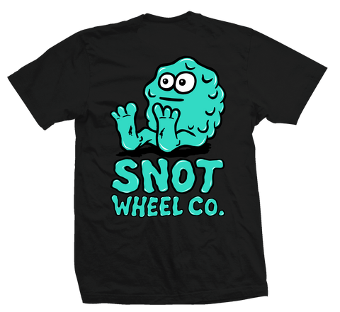 Snot Booger Logo Tee Black Backprint (X Large)