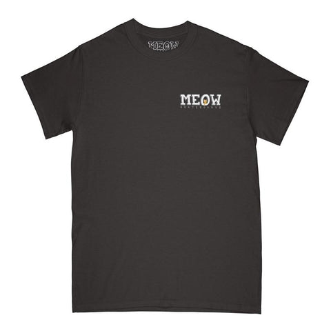 Meow Skateboards Bar Logo Tee-Black