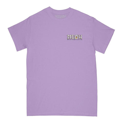 Meow Skateboards Bar Logo Tee-Orchid