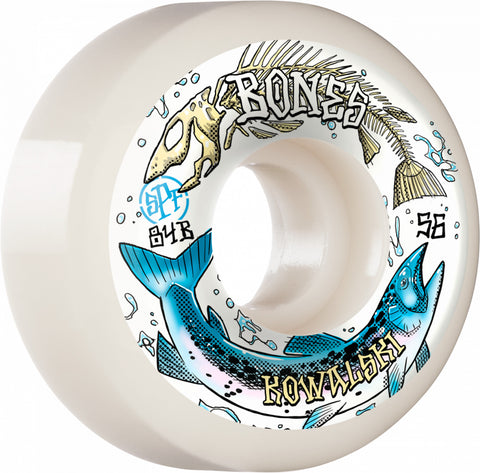 BONES WHEELS PRO SPF Skateboard Wheels Kowalski Salmon Spawn 56mm P5 Sidecut 84B 4pk