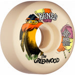 BONES WHEELS PRO STF Skateboard Wheels The Greenwood 52mm V5 Sidecut 99a 4pk