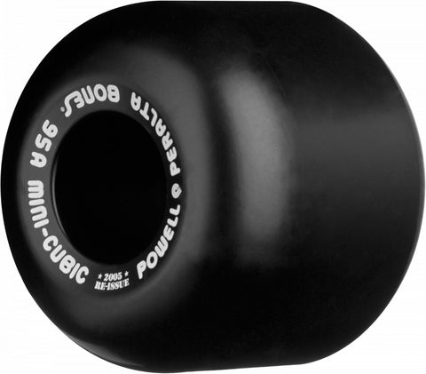 Powell Peralta Mini-Cubic Skateboard Wheels 64mm 95a - Black (4 pack)