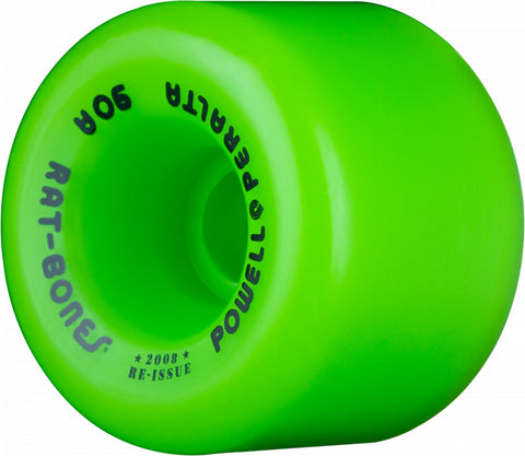 Powell Peralta Rat Bones Skateboard Wheels 60mm 90a - Green (4 pack)