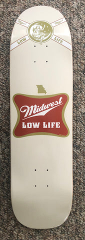 SBSkates Midwest Lowlife Team Skateboard Deck-8.625" Shaped