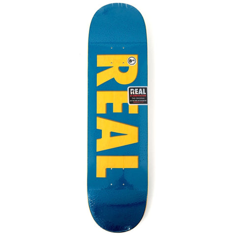 REAL Team Bold Series Skateboard Deck - Blue(8.25)