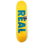 REAL Team Bold Series Skateboard Deck - Yellow (8.06)