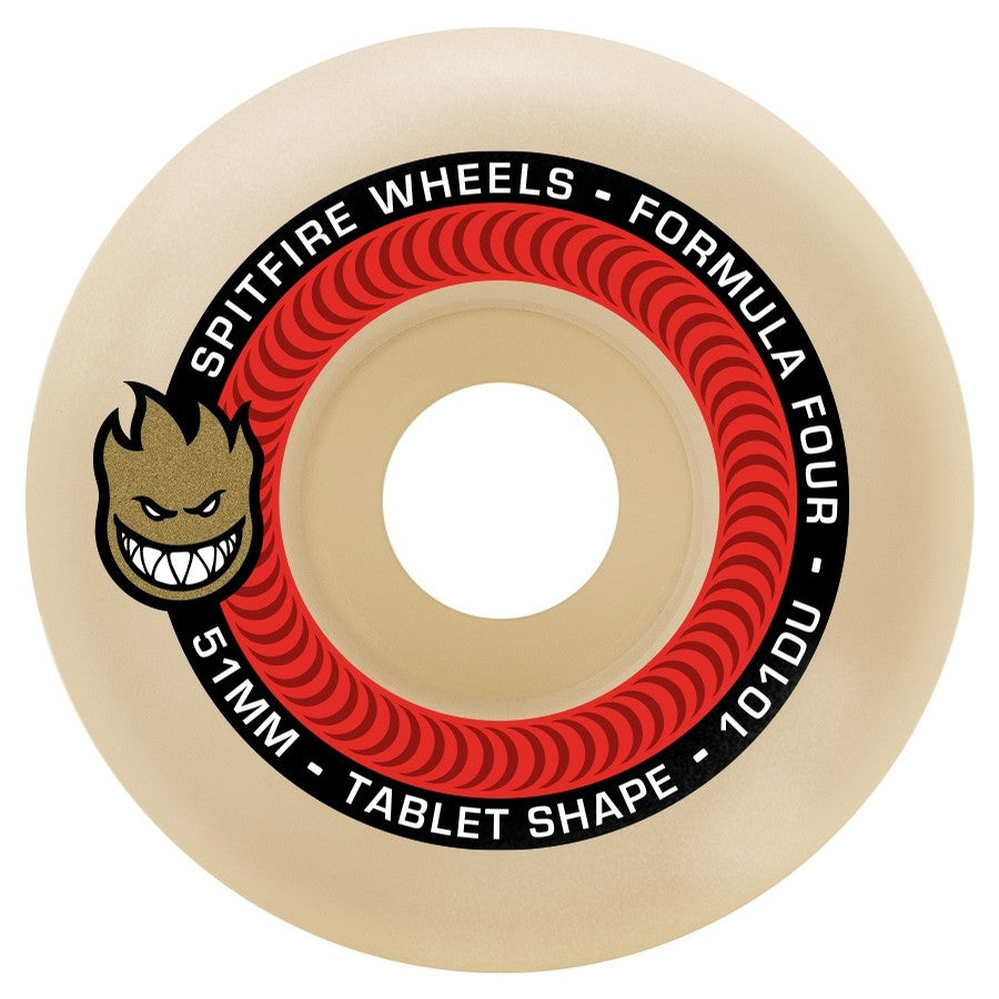 スケートボード Spitfire Formula Four Tablets 53mm 101D Spitfire Formula Four Tablets 53mm 101duro Skateboard Wheels