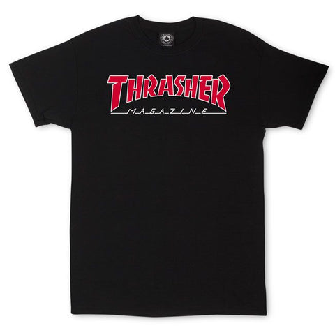 Thrasher Outlined T-Shirt (Black)